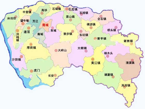 东莞地图高清